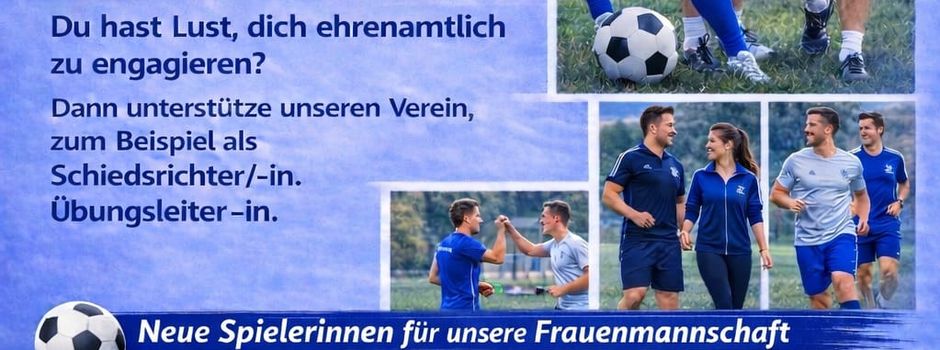 Der Sportverein sucht Verstärkung