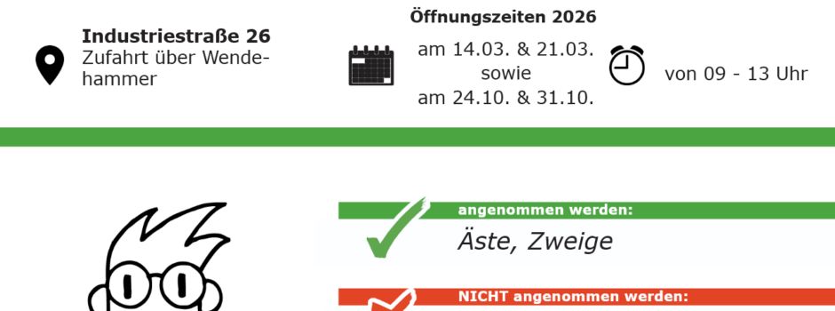Abgabe von Baum- und Strauchschnitt