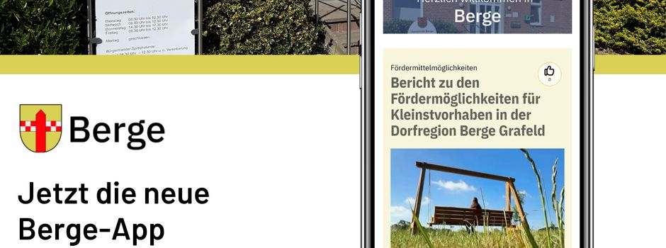 Gemeinde Berge wird digital: Die neue Orts.App vernetzt Gemeinde und Bürger