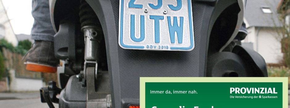 Anzeige: Ab 1. März neue Kennzeichen für Mofas, Roller und E-Bikes