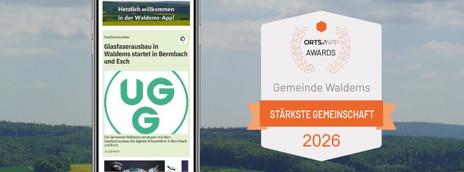 Waldems gewinnt Orts.App-Award