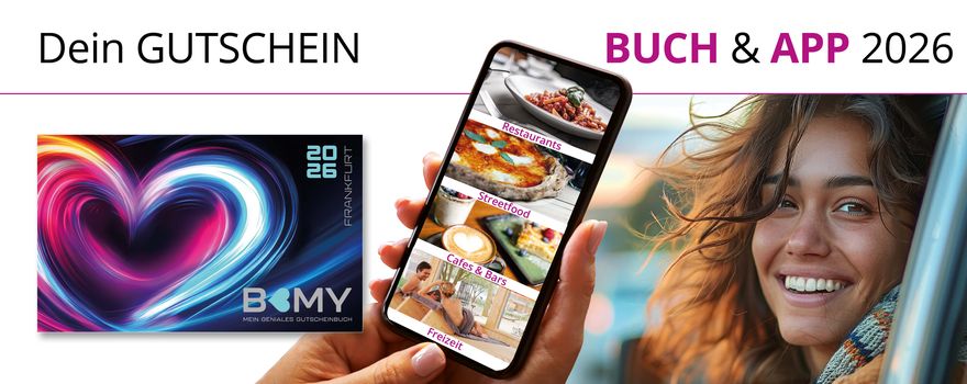 B-MY Frankfurt-Gutscheinbuch: Jetzt 15 Euro mit diesem Code sparen