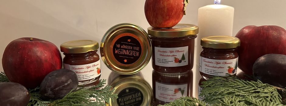 Angebot: Selbstgemachte sowie regionale Apfel-Pflaumen-Weihnachtskonfitüre aus Tremsbüttel