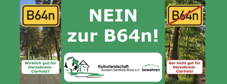 Kulturlandschaft Sundern-Samtholz-Brock: NEIN zur B64n