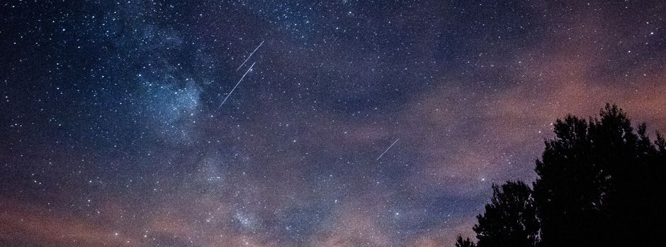 Sternschnuppenschauer im Oktober über Koblenz zu sehen