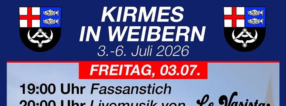 Kirmes in Weibern 3.-6. Juli 2026