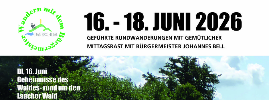 Wandern mit dem Bürgermeister der Verbandsgemeinde