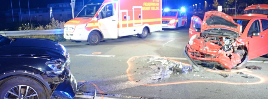 Verkehrsunfall auf der Rentruper Straße mit drei Verletzen