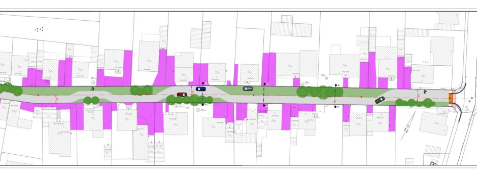 Klimafolgenangepasster Straßenausbau der Fahrtenstraße in Rheidt