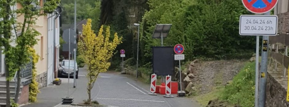 Situation Umleitung in der Deutschherrenstrasse