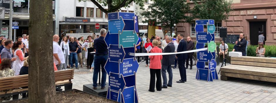 Neue Fußgängerzone in Wiesbaden eröffnet