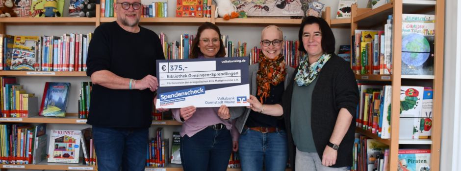 Spendenübergabe an die Bibliothek Sprendlingen-Gensingen