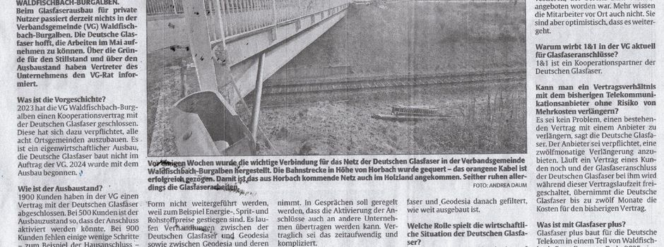 Die Gemeinde Informiert - Glasfaser