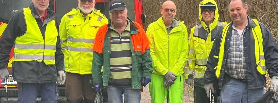 Vereinsmitglieder waren beim Frühjahrsputz der Gemeinde dabei