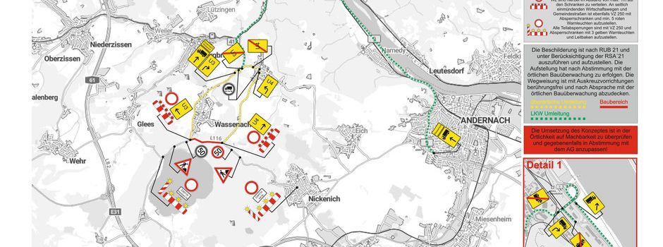 Vollsperrung L113 Waldfrieden bis Abzweig Kell