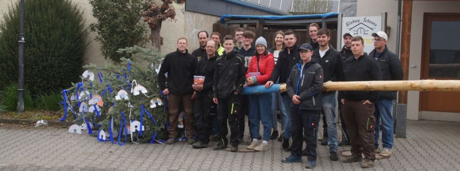 Maibaumstellen in Wassenach am 30.4.