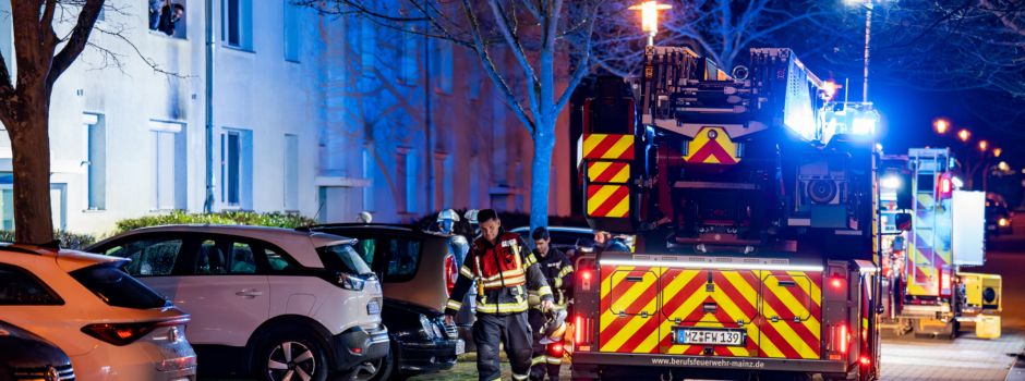 Feuer in Mainzer Mehrfamilienhaus