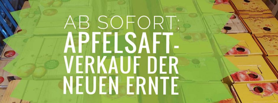 Apfelsaftverkauf der Kirchgemeinde