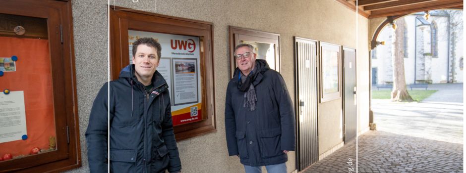 Schaukasten im Clarholzer Torbogen