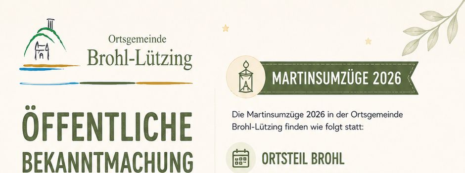 Martinsumzüge 2026 in Brohl-Lützing: Tradition erleben