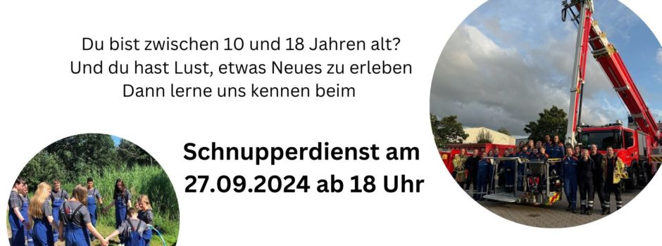 Schnupperdienst der Jugendfeuerwehr Welle am 27.09.2024 - 18:00 Uhr