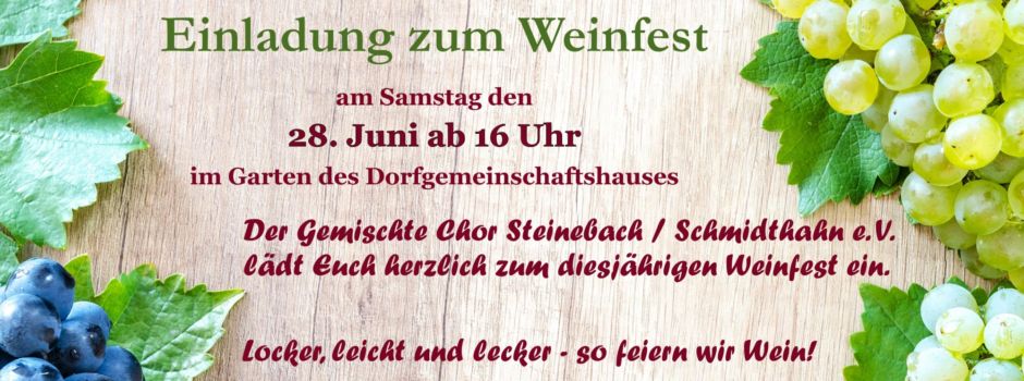 Einladung zum Weinfest
