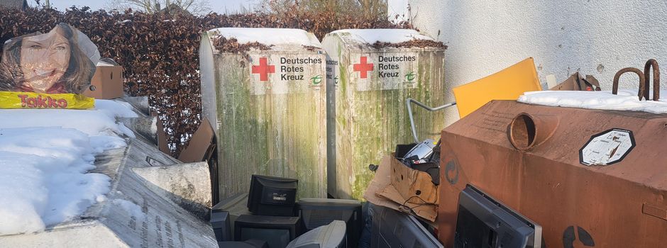 Illegale Müllablagerungen vor Glascontainern vermeiden