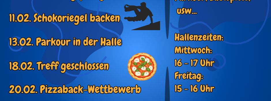 Kinder- und Jugendtreffprogramm Februar 