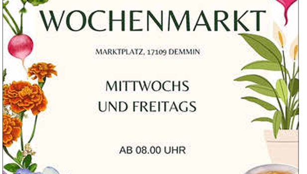 Wochenmarkt am Mittwoch & Freitag!