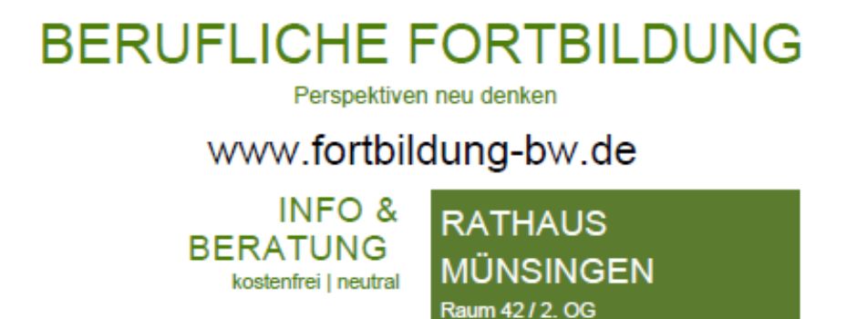 Weiterbildung im Blick