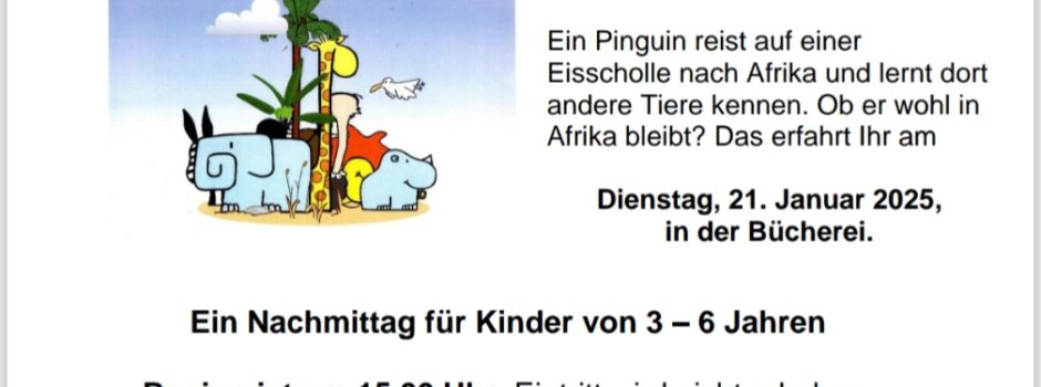 Bilderbuchnachmittag in der Stadtbücherei