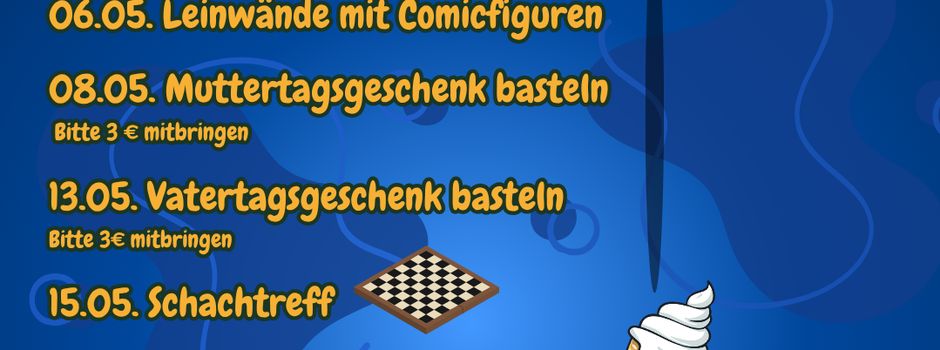Kinder- und Jugendtreff-Programm Mai 