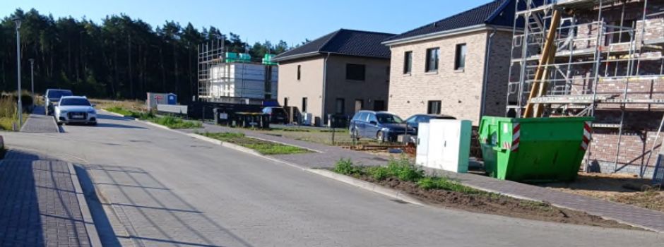 Arbeiten im Baugebiet auf Hochtouren