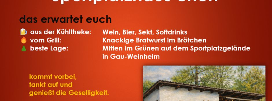 Vatertag am Sportplatzhäus'chen