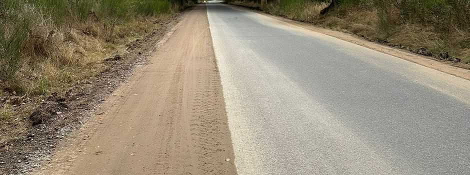 Straßenbankett erneuert