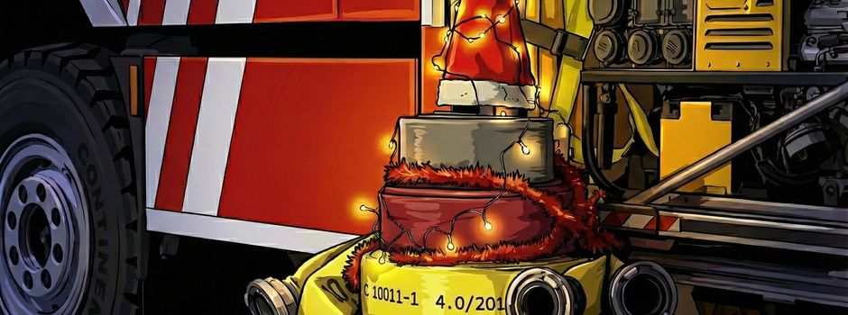 Wir passen auf, während ihr feiert: Frohe Weihnachten aus der Einsatzabteilung! 🎄✨