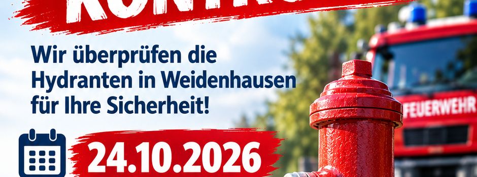 Hydranten-Check in Weidenhausen: Feuerwehr macht alles winterfest