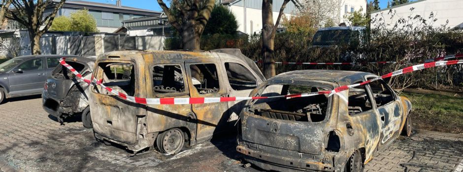 Ausgebrannte Autos in Harxheim: Kripo sucht Brandstifter