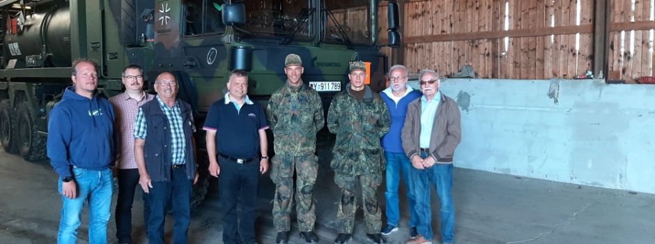 Patenkompanie der Bundeswehr absolviert Übung im Raum Neustadt