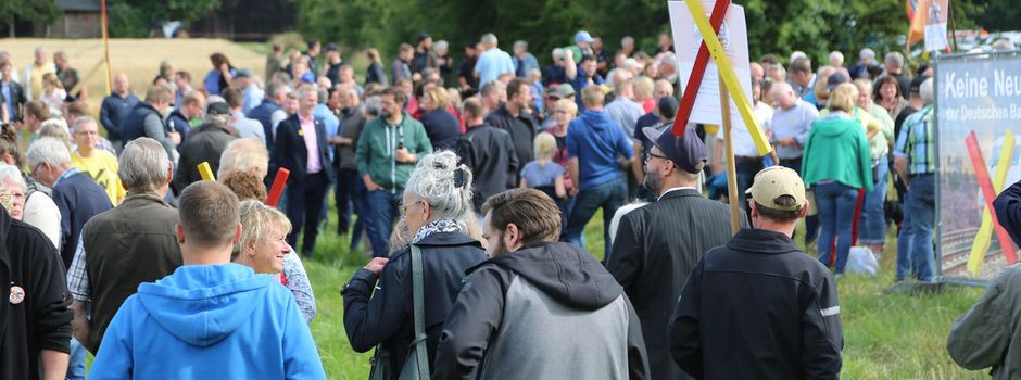 Friedliche Protestveranstaltung in Wietzendorf am 5. September