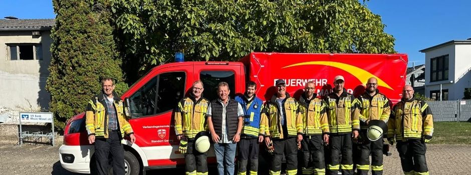 Übung der Freiwilligen Feuerwehr 
Löschgruppe Gering in Einig