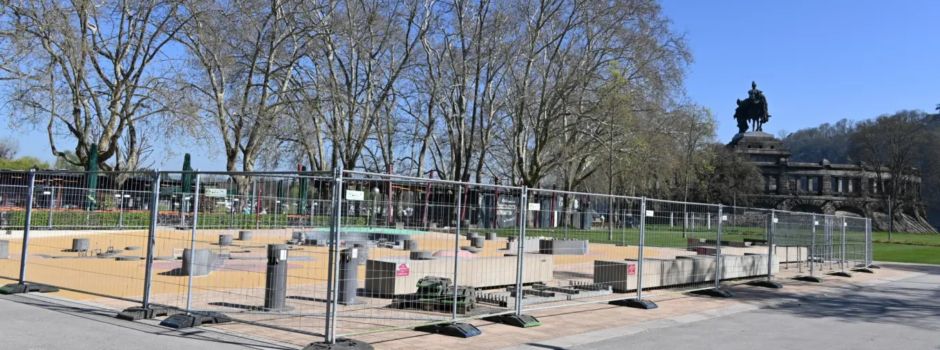 Ärgerlich: Koblenzer Wasserspielplatz am Deutschen Eck bleibt weiterhin geschlossen
