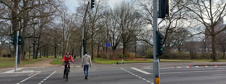 Neue Verkehrsampel mit Wärme-Sensoren in Mainz