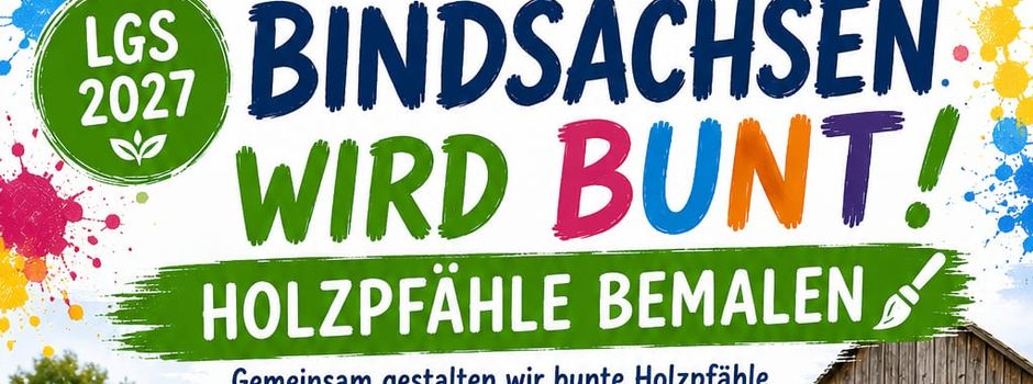 Holzpfähle bemalen