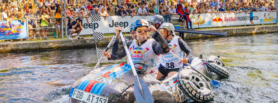 Bildergalerie: Kreative Kostüme und spektakuläre Fahrten beim Red Bull Paddelfest 2026