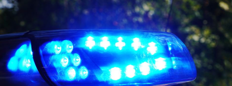 Gerüstteile auf B9 bei Worms verursachen Verkehrsunfall