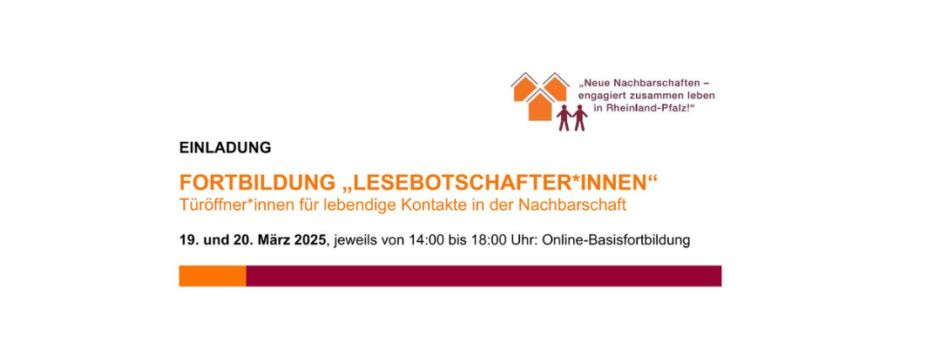 Fortbildung Lesebotschafter*innen