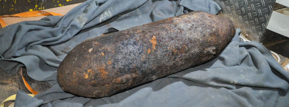 Weltkriegsbombe in Rüdesheim gefunden