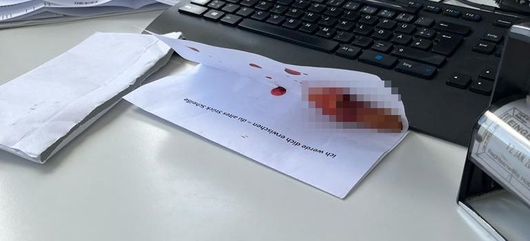 Horror-Fund in Brief: Abgetrennter Finger an Anwältin geschickt