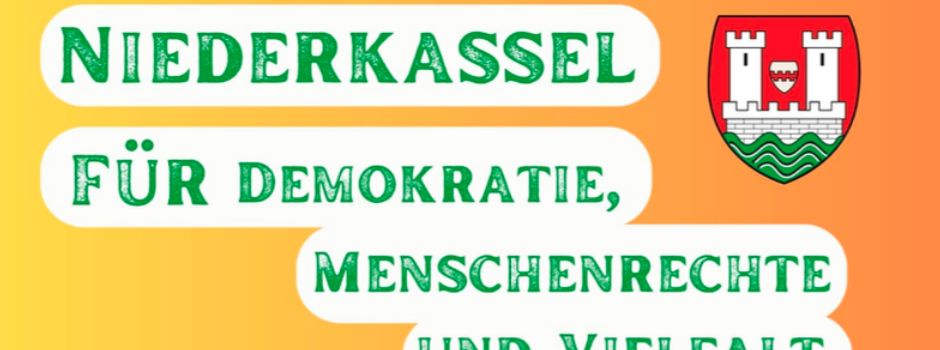 Kundgebung als Zeichen gegen Rassismus am 29.01. vor dem Niederkasseler Rathaus